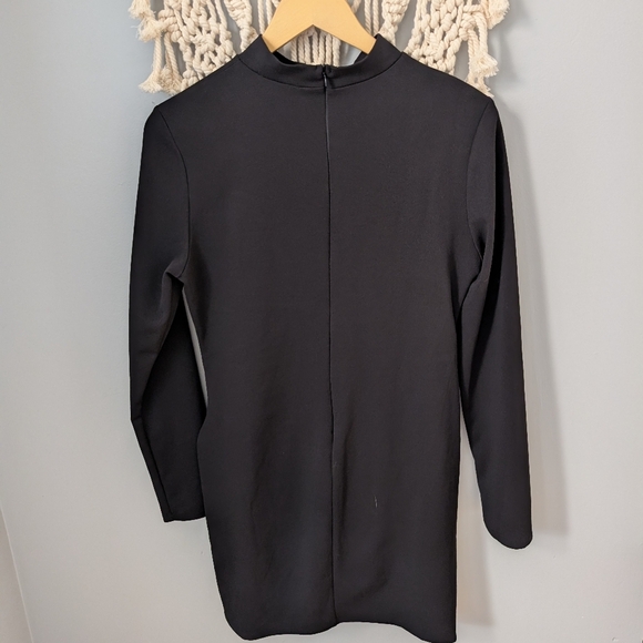 Fashion Nova tonia dress nwt Xl Black Bodycon Long Sleeve Mini Nwt - Picture 9 of 10